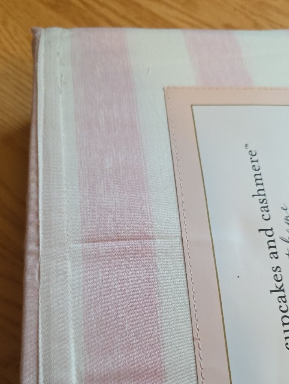 cupcakes & cashmere Pink and White Striped Full Sheet Set - Picture 5 of 5